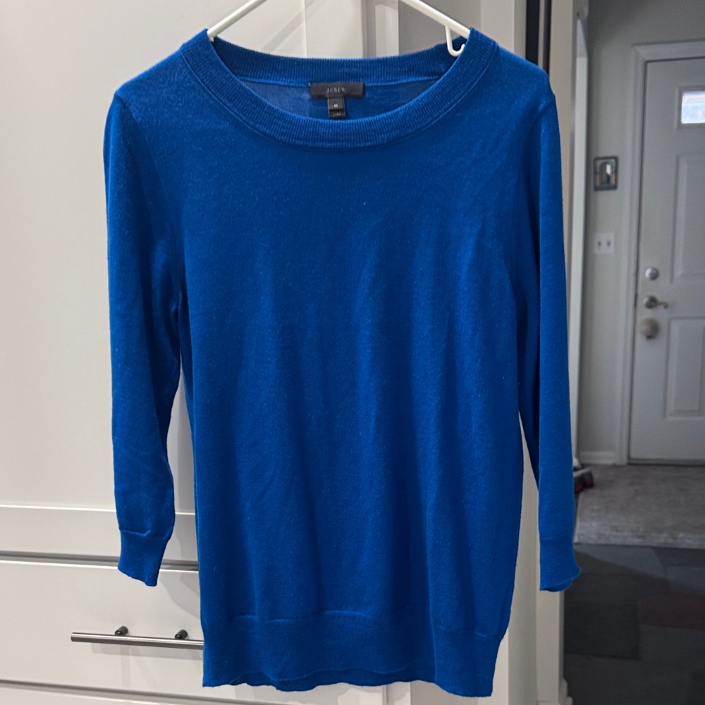 J. Crew Cobalt Blue Knit Top